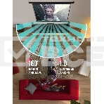 Экран для проектора S'OK Athena SGPSMS-323x201 на тросах с электроприводом, матовый, белый к, фото5