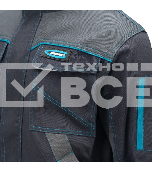 Куртка профессиональная рабочая, 97% хлопок 3% спандекс, L Gross