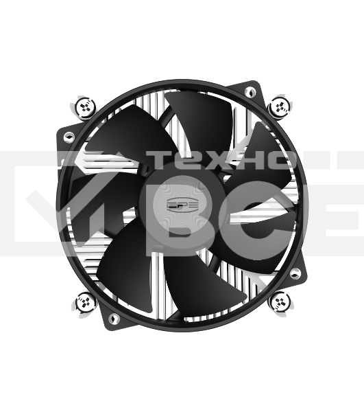 Кулер для процессора PCCooler R95S-I (95W, 4-pin PWM, 60mm, Al, -mm, 1x92mm, 36.2CFM, 31.1dBA, 2600RPM, S: 1851/1700/1200/115X, black)