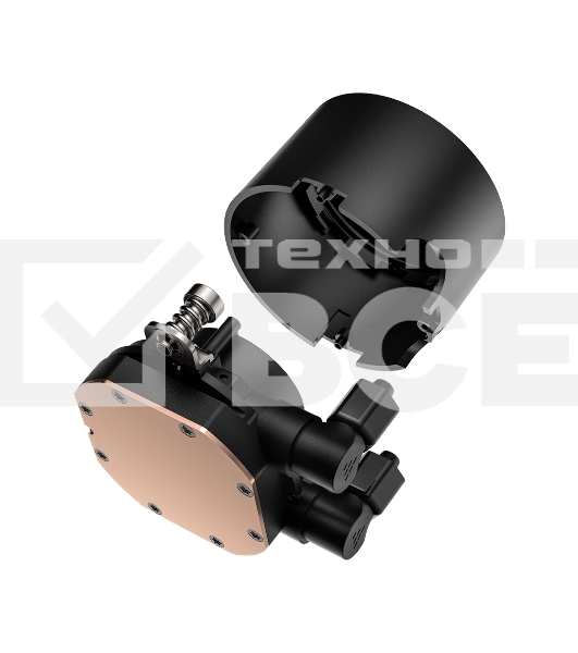 Система охлаждения PCCooler DA240 ARGB BK (270W, 240mm, Black, ARGB/ Fans: 2x120mm, 73.6CFM, -dBA, 1800RPM/ Pump height 55mm, -dBA, 3000RPM, Rad thickness 27mm/ S: 1851, 1700, 1200, 20XX, 115X, AM5, AM4)