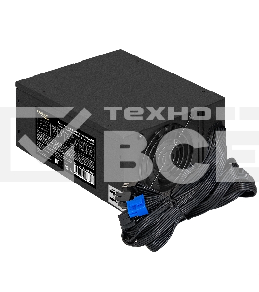 Блок питания серверный 600W ExeGate (RM-600ADS) APFC,2х8см fan, 20+4pin/(4+4)pin, 2xPCI-E, 9xSATA