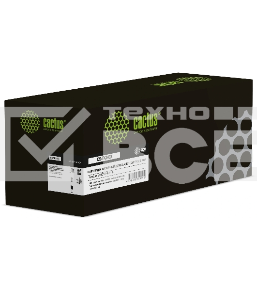 Картридж лазерный Cactus CS-TK240X черный (9000 стр.) для Катюша M240/M140/P140 с чипом
