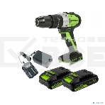 Дрель-шуруповерт аккумуляторная Greenworks GD24DD60 ударная аккумуляторная, 24V, бесщеточная, 30/60Нм,2х2Ач,ЗУ,кор 3704107CUC, фото7