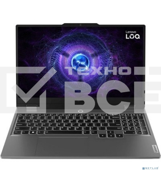 Ноутбук Lenovo LOQ 15IRX9/15.6' Full HD 1920x1080/Intel Core i7 13650HX/16 Gb/512 Gb SSD/nVidia GeForce RTX 3050 6GB/No OS/серый/2.38 кг