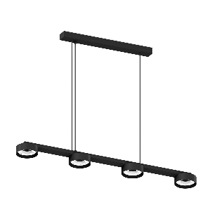 Корпус светильника C9152/4 SBK черный песок 805*85*800mm GX53/4