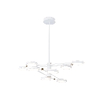 Подвесной светодиодный светильник Ambrella light FL51642/8 WH/GD белый/золото 3000K/4200K/6400K 67W D1000*850 (Без ПДУ), фото5