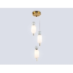 Светильник Ambrella light LH53102/3 BS/GR/FR латунь/серый/белый матовый G9*3 max 28W D260*1525, фото6