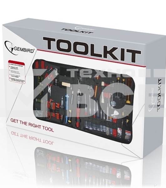 Монтажный инcтрумент Gembird TK-Elec набор инструментов (63 предметов)