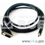 Кабель HDMI-DVI Cablexpert CC-HDMI-DVI-6, 19M/19M, single link, медь, позол.разъемы, экран, 1.8м, черный, пакет, фото5