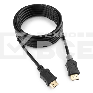 Кабель Cablexpert HDMI CC-HDMI4L-10, 19M/19M, v2.0, серия Light, позол.разъемы, экран, 3м, черный, пакет