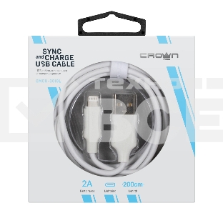 Кабель Crown USB - Lightning CMCU-3018L white