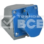 Розетка ОП 16А 220В 2P+PЕ ССИ-113 IP44 ИЭК PSR11-016-3, фото 1