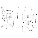 Кресло компьютерное Бюрократ CH-1300N/3C18 бордовый Престиж+ 3C18, фото11