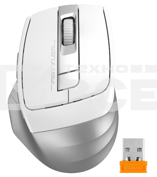 Мышь беспроводная A4Tech Fstyler FB35C белый, 2000 dpi, радиоканал, Bluetooth, USB, кнопки - 6