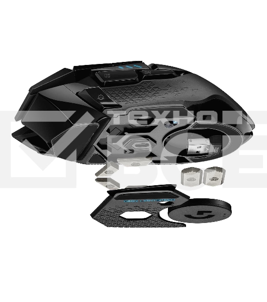 Мышь беспроводная/проводная Logitech G502 LIGHTSPEED черный, 25600 dpi, радиоканал, USB, кнопки - 11