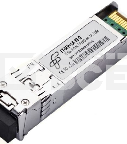 Модуль оптический Future Technologies FT-SFP+-LR-10-D Модуль оптический FT-SFP+-LR-10-D (10Gb, SM, 10km, 1310nm, LC, DDM)