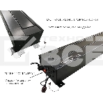 Экран для проектора S'OK SFE-296x165-WH 100'' 4K, напольный с электроприводом, Nanometallic, белый, фото4