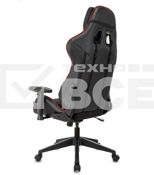 Кресло игровое Бюрократ VIKING 4 AERO RUS белый/синий/красный/черный, искусст. кожа/ткань, две подушки