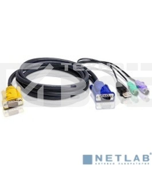 Кабель ATEN USB-PS/2 HYBRID CABLE.; 3M*2L-5303UP