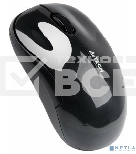 Мышь беспроводная A4Tech V-Track G3-300N черный, 1000 dpi, радиоканал, USB, кнопки - 3