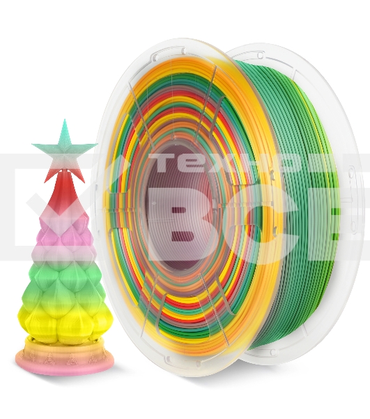 Филамент NVPrint PLA Rainbow 01 для 3D печати диаметр 1.75мм  длина 330 метров  масса 1 кг