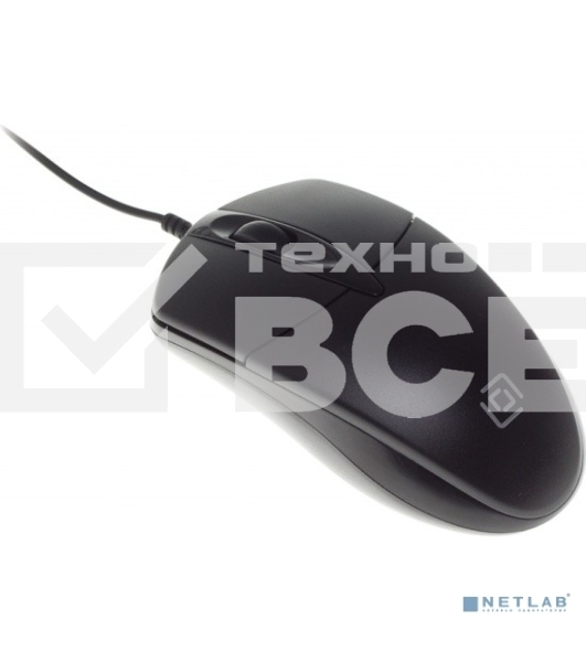 Мышь проводная Oklick 275M черный, 1000 dpi, USB, кнопки - 3