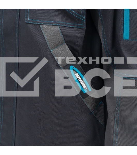 Куртка профессиональная рабочая, 97% хлопок 3% спандекс, L Gross