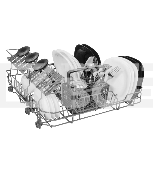 Встраиваемая посудомоечная машина Maunfeld MLP-06DW, белый, 44.8 см, 6 компл., 49 дБ, класс A+