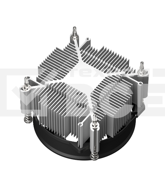Кулер для процессора PCCooler R95S-I (95W, 4-pin PWM, 60mm, Al, -mm, 1x92mm, 36.2CFM, 31.1dBA, 2600RPM, S: 1851/1700/1200/115X, black)