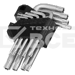 Набор ключей имбусовых Torx-Tempered, TT10-50, CrV, 9 шт. Сибртех, фото10