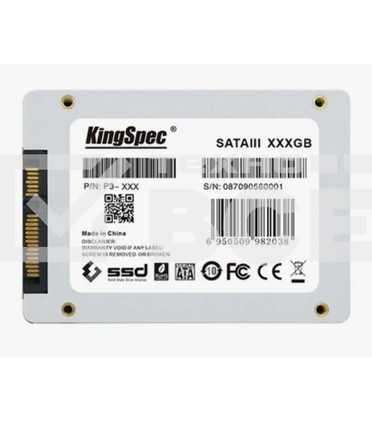Накопитель SSD KingSpec P3-2TB, 2048GB, SATA, 2.5