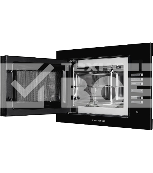 Встраиваемая микроволновая печь Kuppersberg HMW 645 B, 18 л, High-Tech, 700 Вт, 8 программ, черный цвет