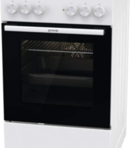 Плита электрическая Gorenje GEC5A41WG белый, конфорок 4 электрических, духовка 62 л, 50 см x 85 см x 59.4 см