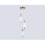 Светильник Ambrella light LH53102/3 BS/GR/FR латунь/серый/белый матовый G9*3 max 28W D260*1525, фото5