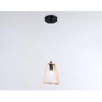 Светильник Ambrella light TR80497 BK/LW черный/светлое дерево E14 max 60W D150*1000, фото4