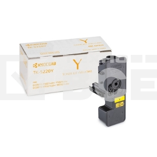 Картридж лазерный Kyocera TK-5220Y (1T02R9ANL1) желтый для P5021cdn/cdw, P5026cdn/cdw, M5521cdn/cdw, 1200 стр.