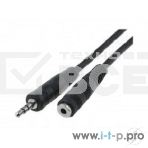 Кабель-удлинитель 5bites AC35J-010F 3.5 Jack/M - 3.5 Jack/F, 1м, стерео, фото 1