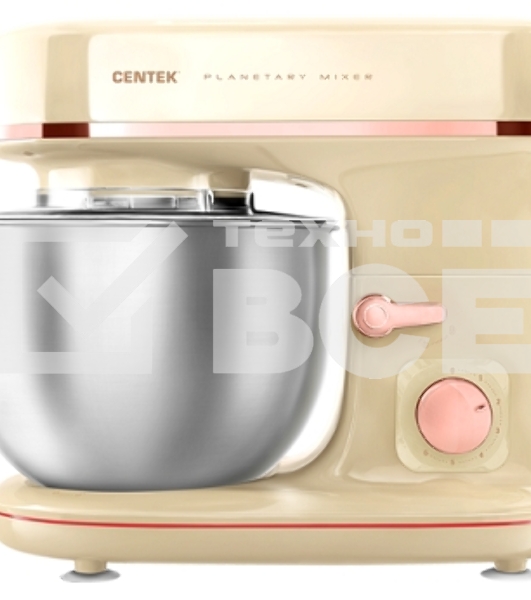 Миксер планетарный Centek CT-1139 бежевый