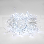 Гирлянда «Кластер» 10 м, прозрачный ПВХ IP65, 200 LED, белый, соединяется, фото3