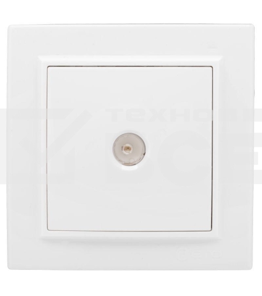 Розетка TV 1-м СП Минск 75Ом 5-862МГц бел. Basic EKF ERA00-027-10
