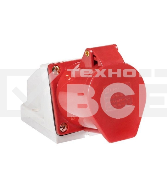 Розетка наруж. уст. 16А 380В 3P+E+N IP44 (115) EKF ps-115-16-380