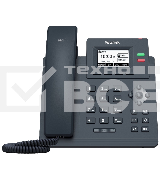 Телефон VOIP 2 LINE SIP-T31G YEALINK