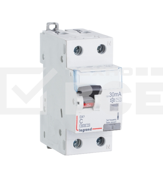 Выключатель автоматический дифференциального тока DX3 1П+Н C10А 300mA-AC АВДТ DX3 1П+Н C10А 300mA-AC
