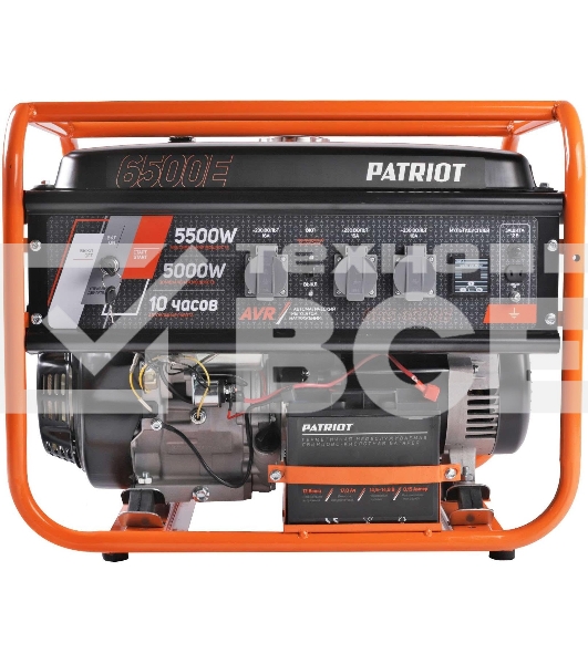 Электрогенератор бензиновый Patriot GRS 6500E, 5.5 кВт, 75 дБ, 76 кг