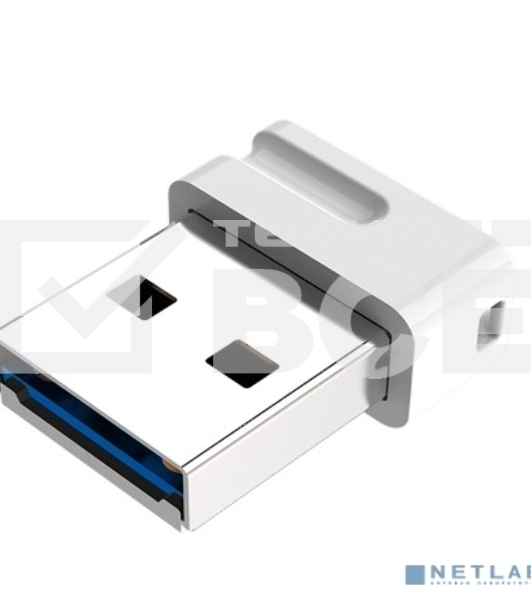 Флеш диск Netac U116 64Gb <NT03U116N-064G-20WH>, USB2.0, миниатюрная пластиковая белая