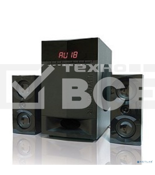 Колонки Dialog Progressive AP-230 BLACK {акустические колонки 2.1, 35W+2*15W RMS, Bluetooth, USB+SD reader}