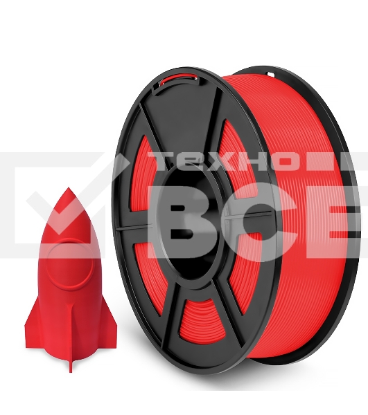Филамент NVPRINT PLA Red для 3D печати диаметр 1.75мм  длина 330 метров  масса 1 кг