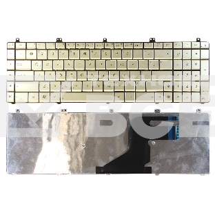 Клавиатура для ноутбука Asus N55 N55S N75 N75S серебристая