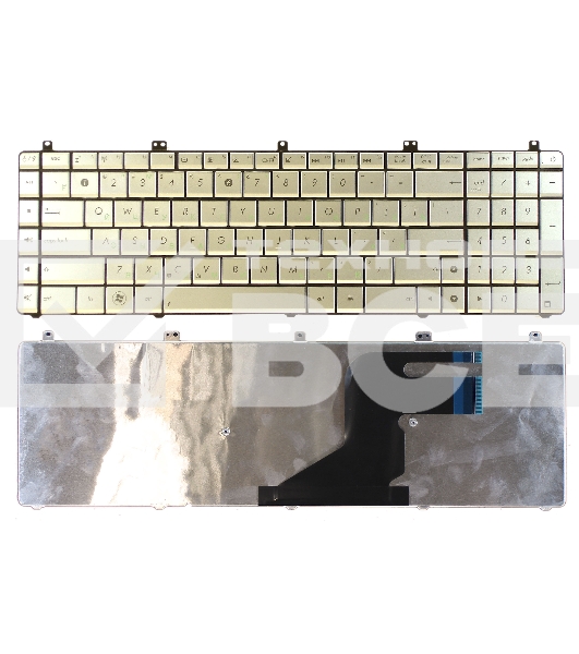 Клавиатура для ноутбука Asus N55 N55S N75 N75S серебристая