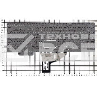 Клавиатура для ноутбука HP Omen 15-CE черная с красной подсветкой